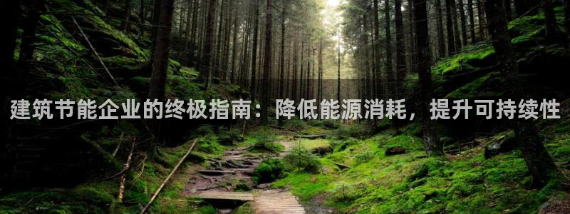 谁知道e尊国际的网址：建筑节能企业的终极指南：降低能源消耗，提升可持续性