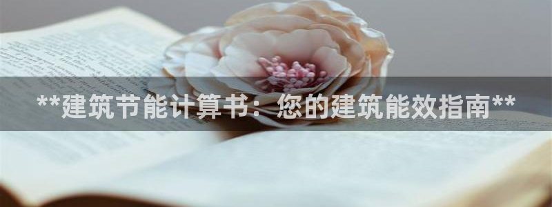 e尊国际是个黑网：**建筑节能计算书：您的建筑能效指南**