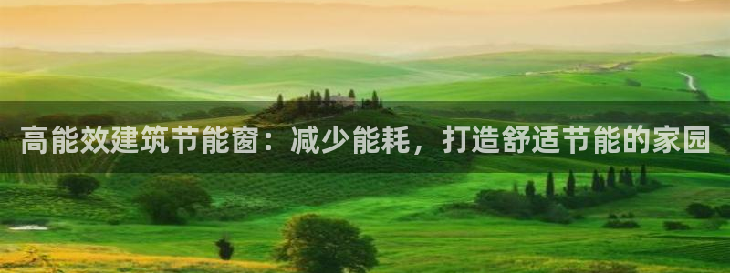 e尊国际平台：高能效建筑节能窗：减少能耗，打造舒适节能的家园