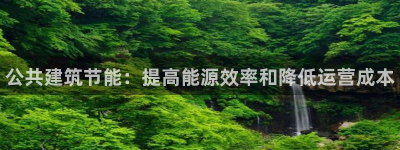 e尊国际是个黑网：公共建筑节能：提高能源效率和降低运营成本