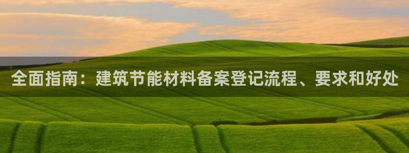 e尊国际是干什么的：全面指南：建筑节能材料备案登记流程、要求和好处