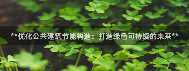 尊亿娱乐国际官网：**优化公共建筑节能构造：打造绿色可持续的未来**