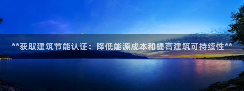 谁知道e尊国际的网址：**获取建筑节能认证：降低能源成本和提高建筑可持续性**