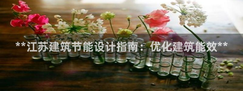 e尊国际平台：**江苏建筑节能设计指南：优化建筑能效**