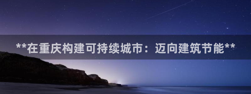E尊国际：**在重庆构建可持续城市：迈向建筑节能**