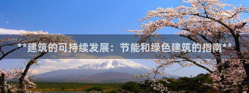 e尊平台：**建筑的可持续发展：节能和绿色建筑的指南**