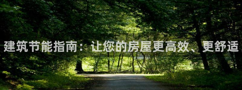 E尊国际：建筑节能指南：让您的房屋更高效、更舒适