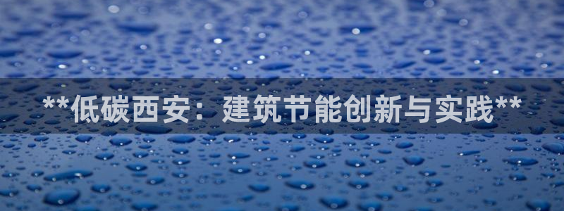 e尊国际客服：**低碳西安：建筑节能创新与实践**