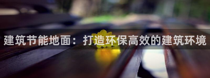 尊亿游戏国际官网：建筑节能地面：打造环保高效的建筑环境