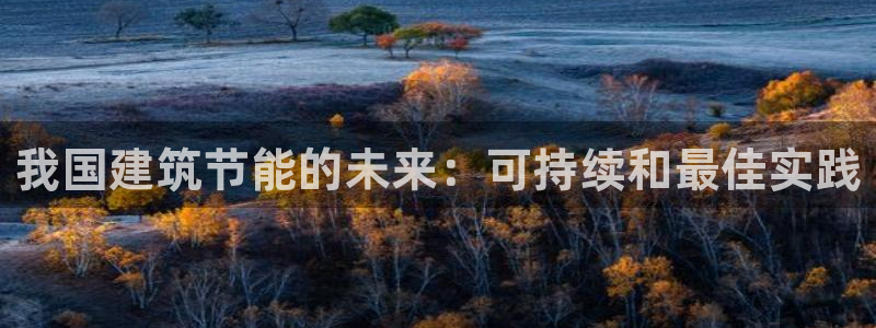 e尊国际官网：我国建筑节能的未来：可持续和最佳实践
