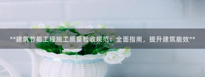 e尊国际官网app：**建筑节能工程施工质量验收规范：全面指南，提升建筑能效**