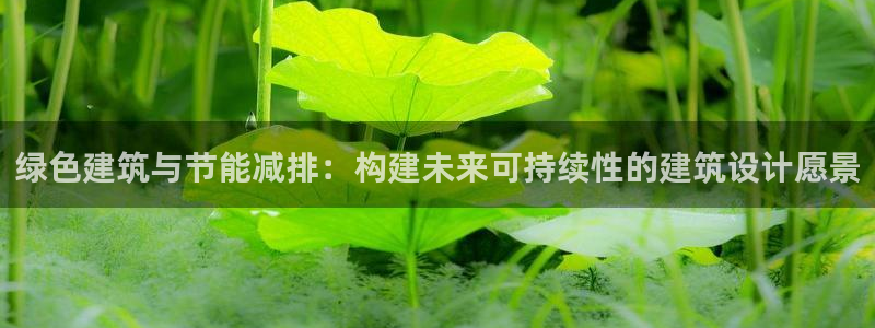 E尊国际网站：绿色建筑与节能减排：构建未来可持续性的建筑设计愿景