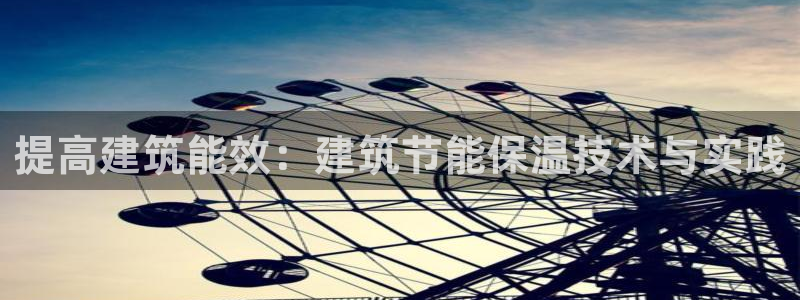 e尊国际7779：提高建筑能效：建筑节能保温技术与实践