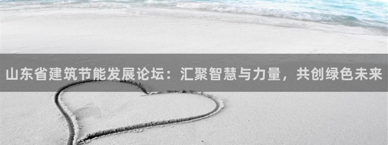 e尊国际平台：山东省建筑节能发展论坛：汇聚智慧与力量，共创绿色未来