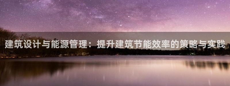 谁知道e尊国际的网址：建筑设计与能源管理：提升建筑节能效率的策略与实践