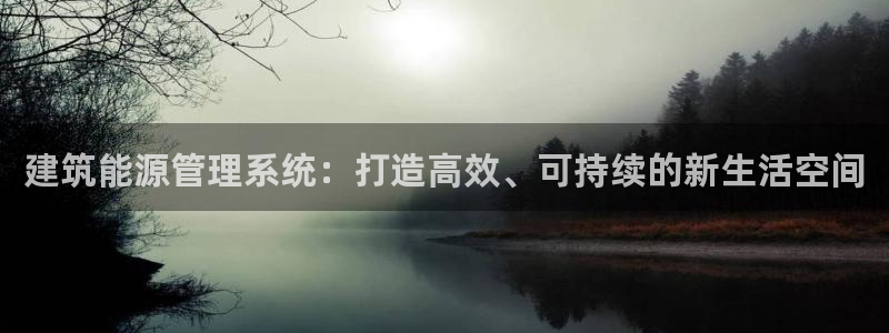 e尊国际官方网站：建筑能源管理系统：打造高效、可持续的新生活空间