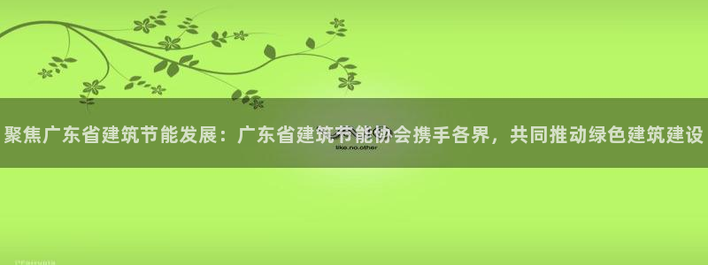 e尊国际7779：聚焦广东省建筑节能发展：广东省建筑节能协会携手各界，共同推动绿色建筑建设