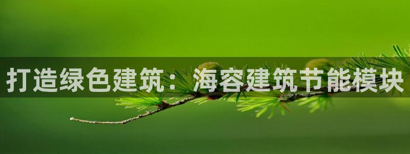 e尊国际客服：打造绿色建筑：海容建筑节能模块