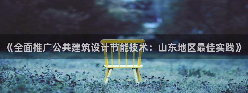 e尊国际的手机登录网站：《全面推广公共建筑设计节能技术：山东地区最佳实践》